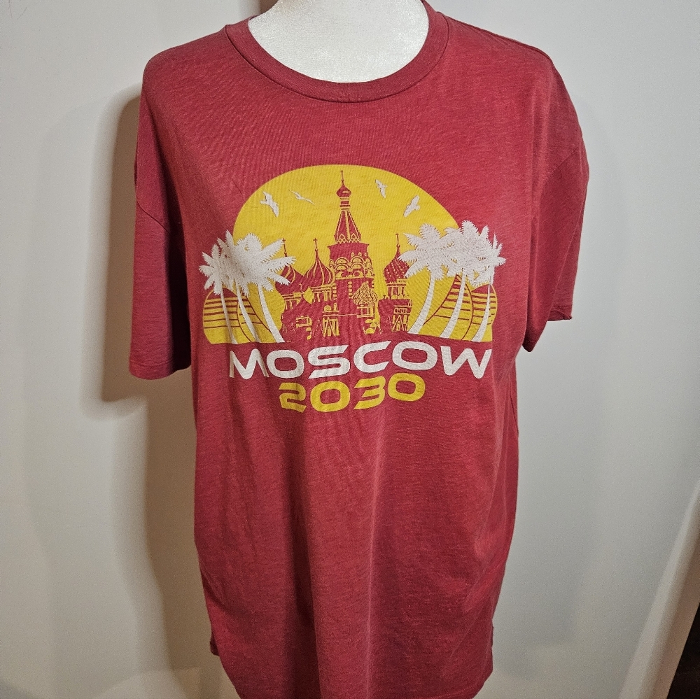 Rare And Fun Red Moscow 2030 Graphic T-Shirt